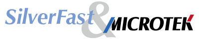 Schriftzug SilverFast Scanner-Software und Logo von Microtek