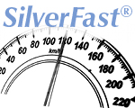 SilverFast Schriftzug und Geschwindigkeitsmesser